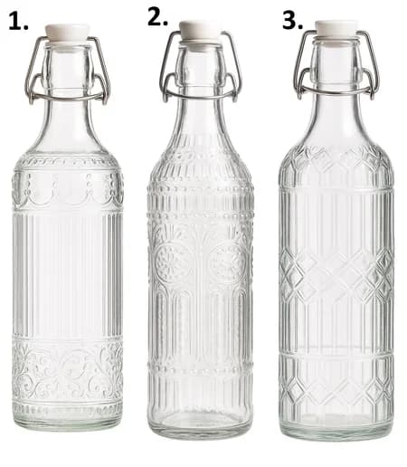 Fľaša sklo 8,5x32cm/1 liter 49495 49495
