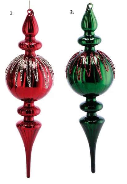 Ozdoba sklo 10x35 cm 49736 49736