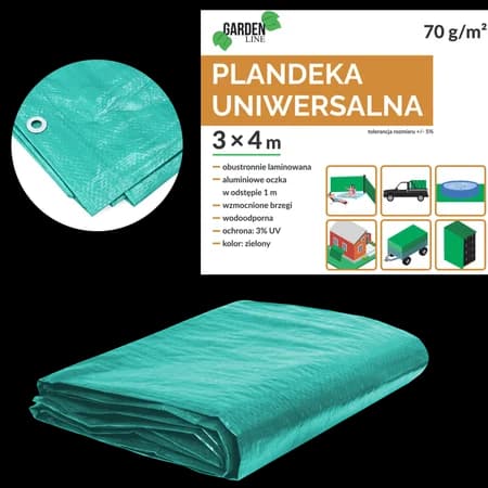 Plachta zakrývacia 3x4m 48458