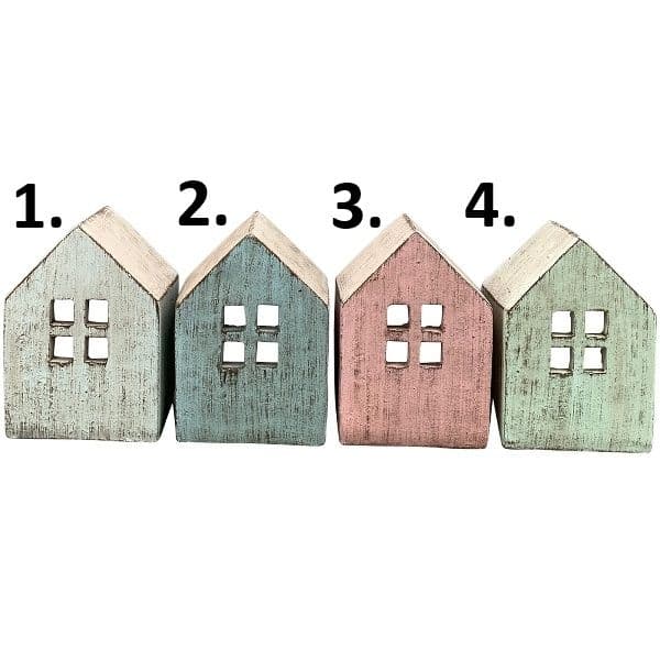 Domček keramika na sviečku 14x9,5x19,5 cm 46399 - obrázok 1