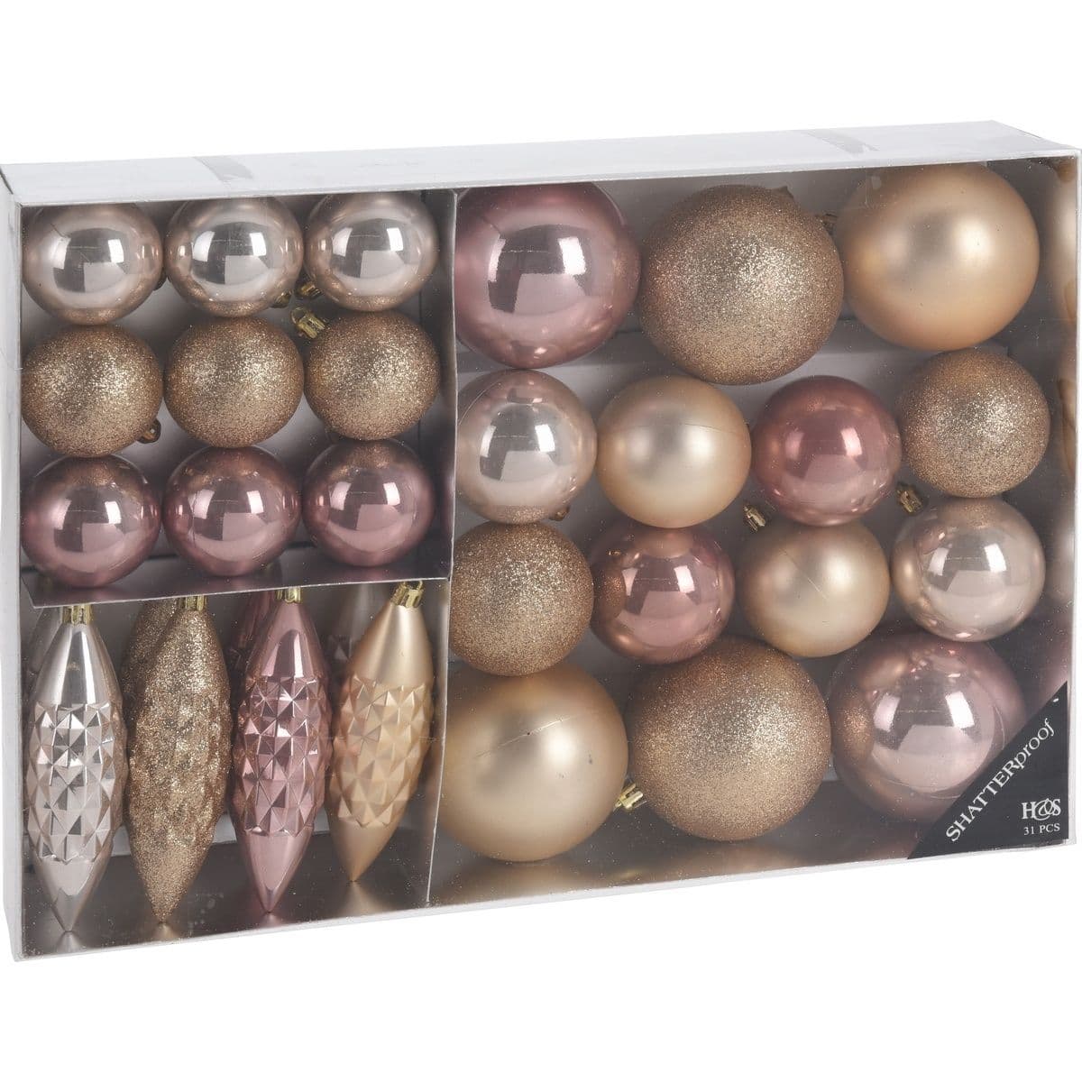 Set 31 ks vianočných ozdôb 38370 - obrázok 1