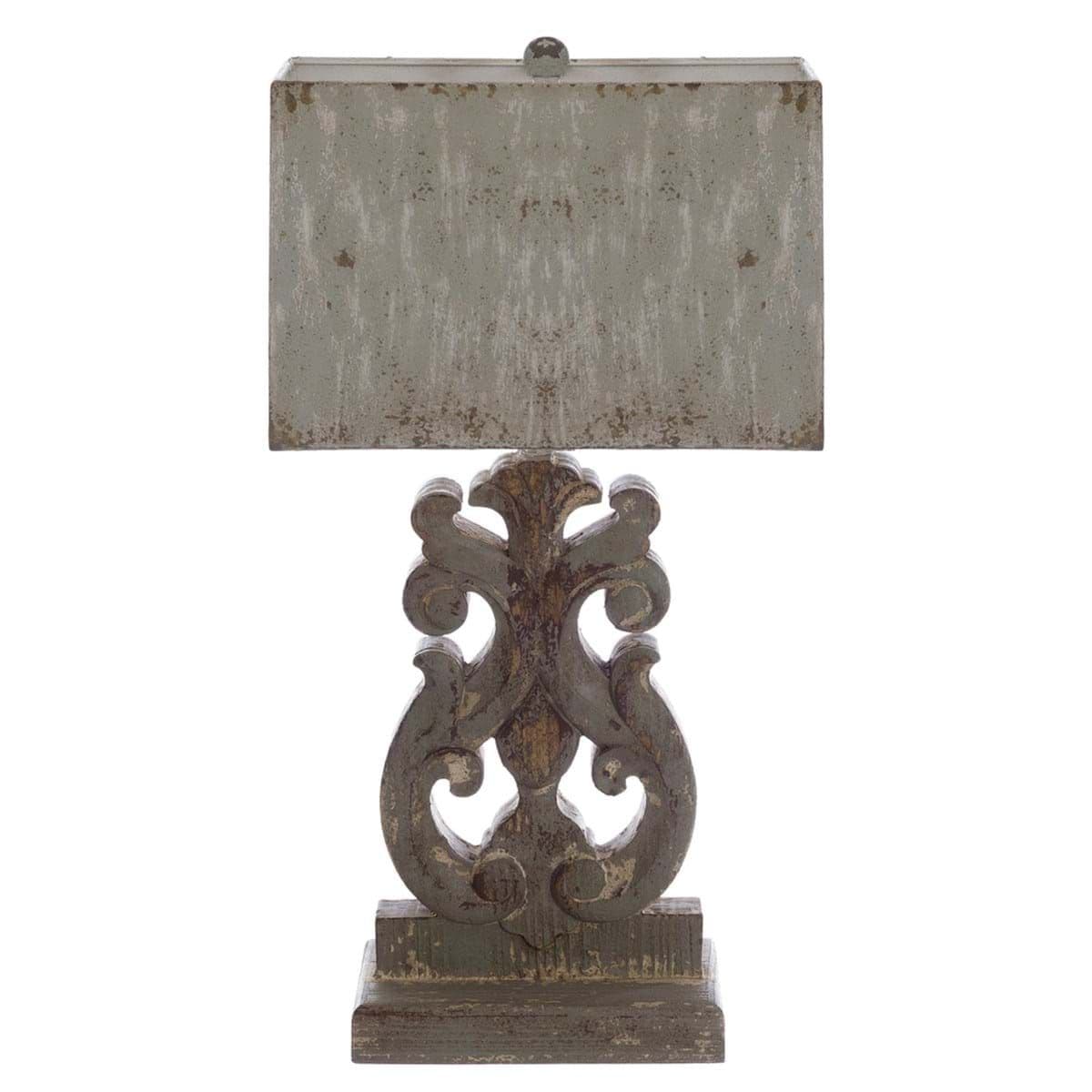 Blanc Maricló Lampa drevo s kovovým tienidlom 32x15x63 cm 45783 - obrázok 1