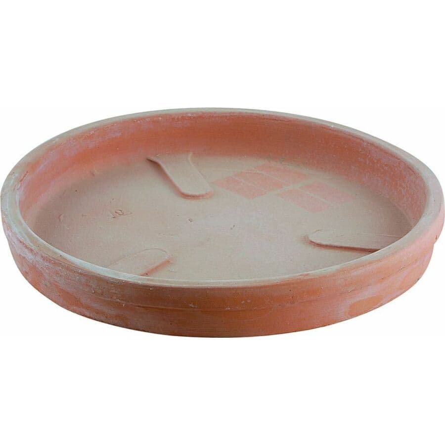 Hlinená podmiska okrúhla v tehlovej farbe 34 cm 30781 - obrázok 1
