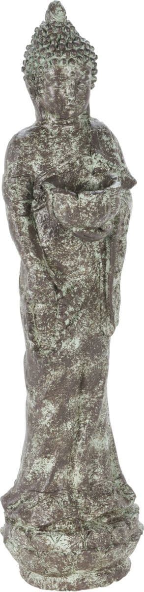 Cementová záhradná dekorácia stojacej sochy buddhu na podstavci 60 cm 41491 - obrázok 1