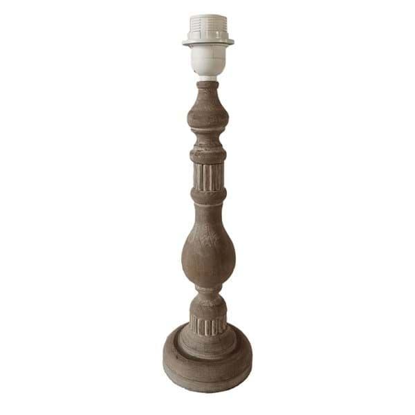 Blanc Maricló Lampa drevená vyrezávaná 12 x 12 x 43 cm 45371 - obrázok 1