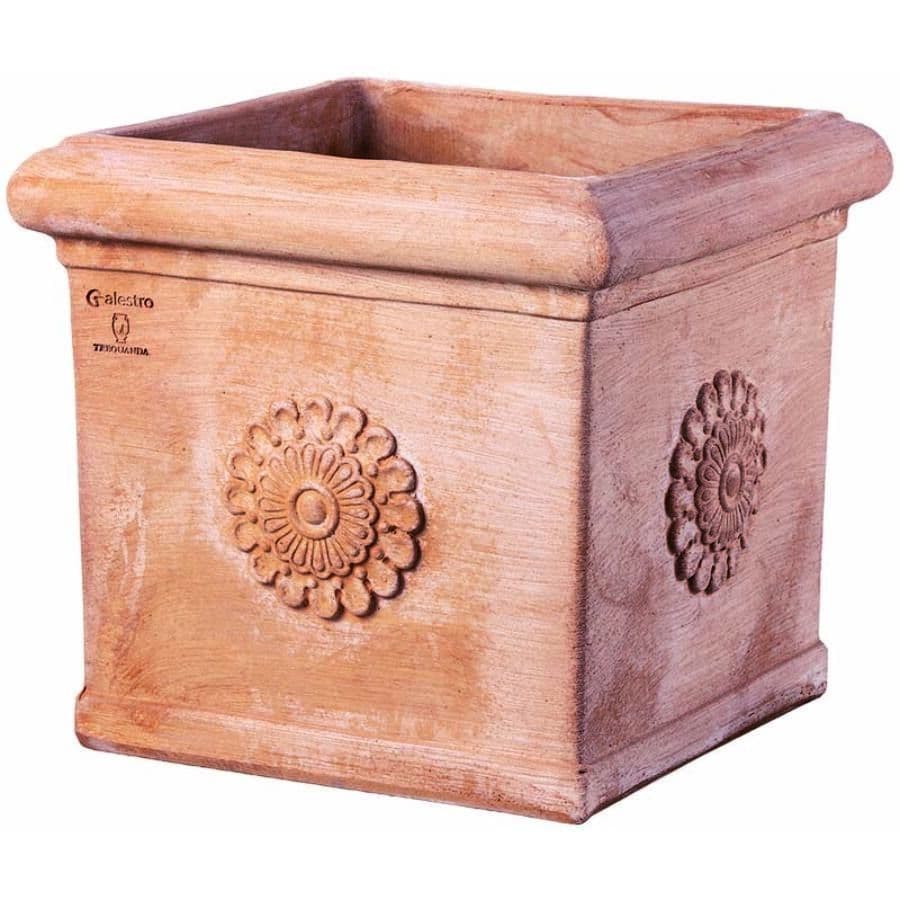 Terakotový kvetináč kocka Rosone 40 cm 37363 - obrázok 1