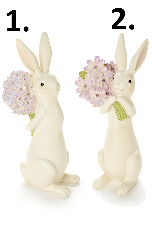 Nuvole di Stoffa Zajačik polyresin biely 11,5 x 27 cm 43309 - obrázok 1