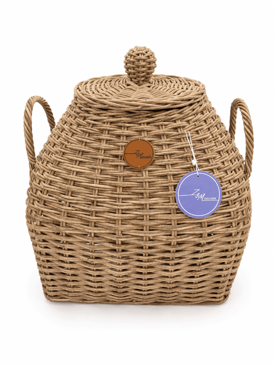 Z&M Exclusive Košík ratan 32x32x40 cm 49335 49335 - obrázok 1