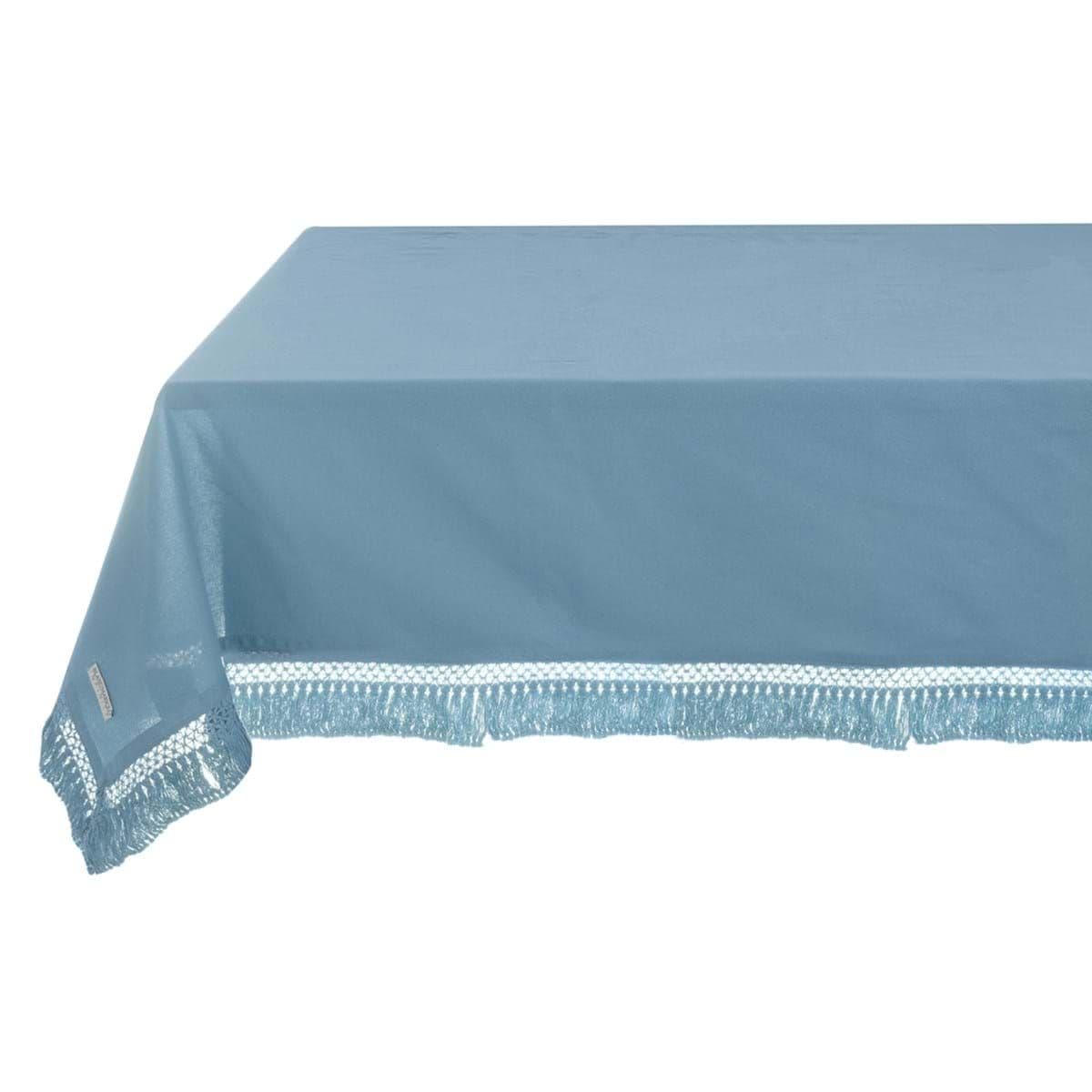 Blanc Maricló Obrus bavlna modrý so strapcami 150x240 cm 45765 - obrázok 1