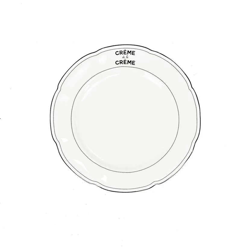 Plytký tanier porcelán krémový 19,5 x 19,5 x 1,2 cm 45052 - obrázok 1