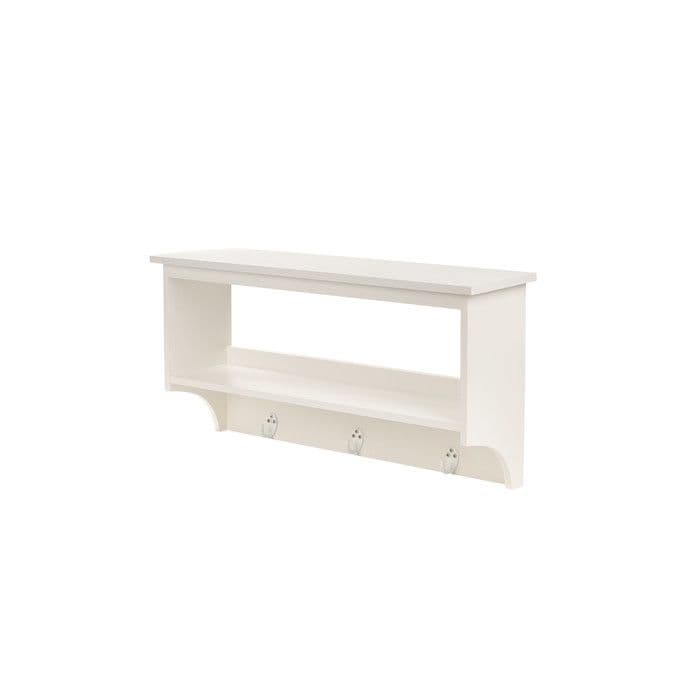 Nuvole di Stoffa Polička drevená v bielom prevedení 60x15,5x30 cm 46176 - obrázok 1