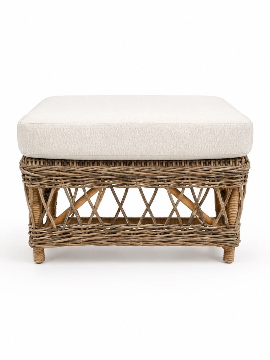 Z&M Exclusive Taburetka ratan 70x70x45cm 47544 47544 - obrázok 1