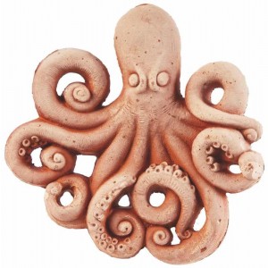 Terakotová dekorácia chobotnica 23 cm 30766