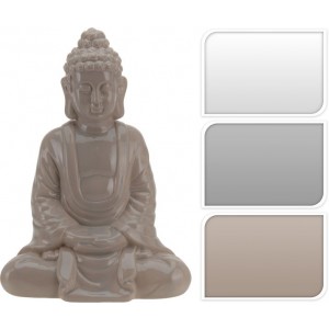 Keramický Budha sediaci v troch farebných prevedeniach 24336