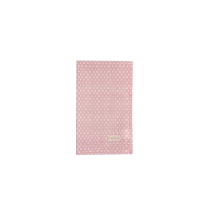 Bavlnený ružový obrus ako behúň s bodkovaným motívom a visačkou 45 x 150 cm Isabelle Rose 35894