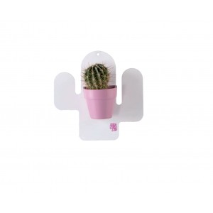 Biely magnetický panel v tvare kaktusu pre kvetináče s magnetmi 34979
