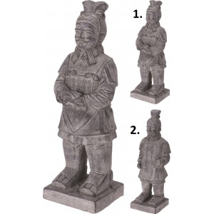 Cementová záhradná dekorácia sochy čínskeho bojovníka v dvoch prevedeniach 15 x 15 x 50 cm 41489