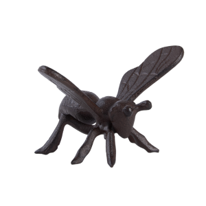 Dekoratívna liatinová figúrka v tvare včielky s rozprestretými krídlami 13,2 x 11,3 x 8,6 cm Esschert Design 40980