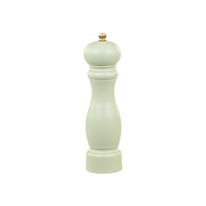 Drevený mlynček na soľ alebo korenie v svetlozelenom farebnom prevedení 5 x 20 cm Chic Antique 40352