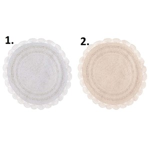 Mäkučká huňatá rohožka - koberček do kúpeľne v dvoch farebných prevedeniach s lemom 50 x 80 cm Blanc Maricló 42591