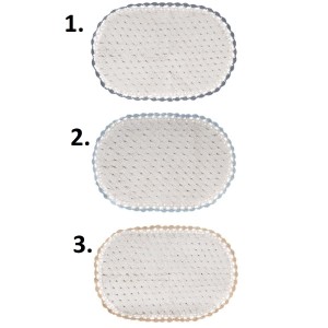 Mäkučká huňatá rohožka - koberček do kúpeľne v troch farebných prevedeniach s lemom 55 x 85 cm Blanc Maricló 42592