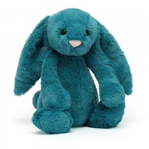 Minerálovo-modrý plyšový zajačik Bashful Mineral Blue Bunny 31 cm Jellycat 39674