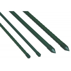 Zelená kovová pogumovaná oporná tyč do záhrady 11 mm/150 cm 21139
