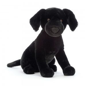 Plyšový atramentovo-čierny labrador Pippa Black Labrador s orieškovo-hnedými očkami 24 cm Jellycat 39648