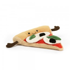 Plyšová zábavná pizza Amuseable Slice Of Pizza s nadýchanou chrumkavou kôrkou 5 cm Jellycat 39650