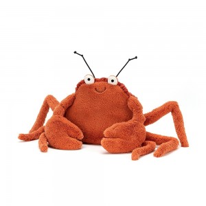 Plyšový rozkošný krab Crispin Crab s hrdzavou kožušinkou a dlhými tykadlami 11 cm Jellycat 39663