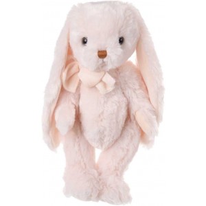Plyšový zajačik Sweet Andre vo svetlohnedom kožúšku s dlhými ušami a mašličkou 40 cm Bukowski design 40849