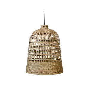 Prútená bambusová závesná lampa v prírodnom farebnom prevedení vo vintage štýle 41 x 52 cm Chic Antique 41429