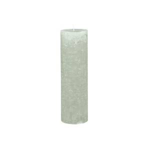 Rustikálna stĺpová sviečka v zelenej farbe 35x10 cm Chic Antique 34223