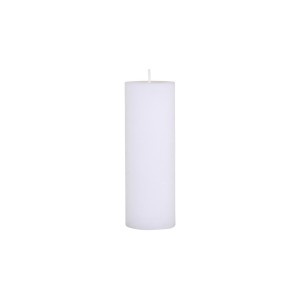 Rustikálna stĺpová sviečka vo francúzskej bielej farbe 7 x 20 cm Chic Antique 39160