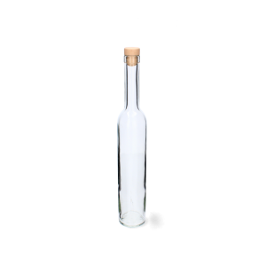 Sklenená transparentná fľaša s kovovým uzáverom 500 ml 40814