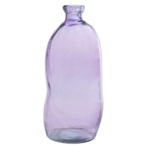 Sklenená váza s hladkým prevedením v fialovom farebnom prevedení s hrdlom 33 x 33 x 73 cm JOLIPA 39206