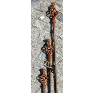 Kovový stĺpik ručne robený 190 cm 33988