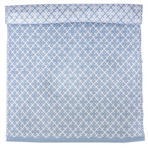 Tkaný bavlnený koberec v pastelovo modrej farbe s orientálnym vzorom 60 x 90 cm Isabelle Rose 35911