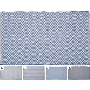 Tkaný koberec v štyroch rôznych vzoroch 34237