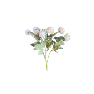Umelá dekorácia kytice krémových chryzantém na stonke 33 cm 37916