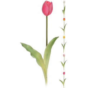 Umelá ozdobná dekorácia tulipánu v piatich farebných prevedeniach 40 cm 37703