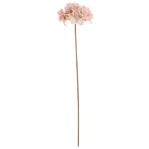 Umelá ružová hortenzia s trblietkami na dlhej stonke 13 x 13 x 58 cm Blanc Maricló 39385