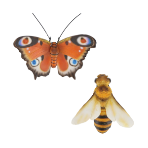 Záhradná dekorácia polyresinovej včielky alebo motýľa ako záves na kvetináč Esschert Design 38086