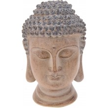 Cementová záhradná dekorácia sochy hlavy buddhu v hnedo-s...