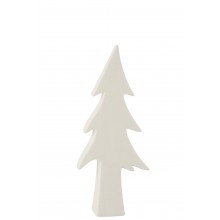 Keramická dekorácia vianočného stromčeka v bielom farebno...