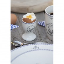 Porcelánový držiak na vajíčko v bielom farebnom prevedení...