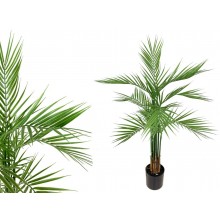 Umelá plastová dekorácia zelenej palmy v plastovom kvetin...