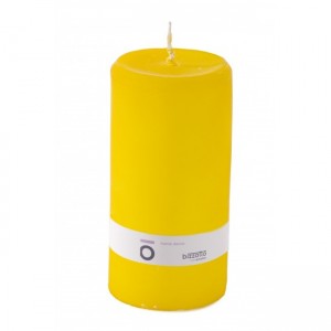 Žltá vosková sviečka 7x15 cm 22880