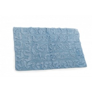 Mäkučká rohožka do kúpeľne v modrej farbe 50 x 80 cm 24637