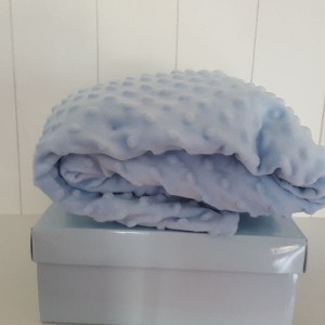 Huňatá detská modrá deka príjemná na dotyk 80x110 cm 19293